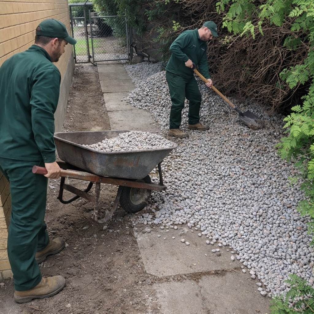 River Rock and Mulch